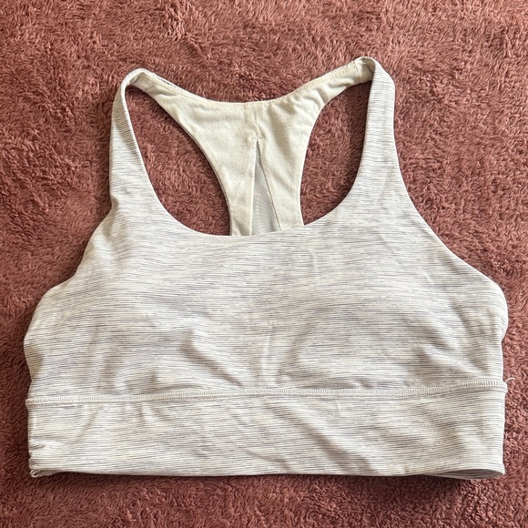 Lululemon Athletica Light Gray Sports Bra - Picture 1 of 2